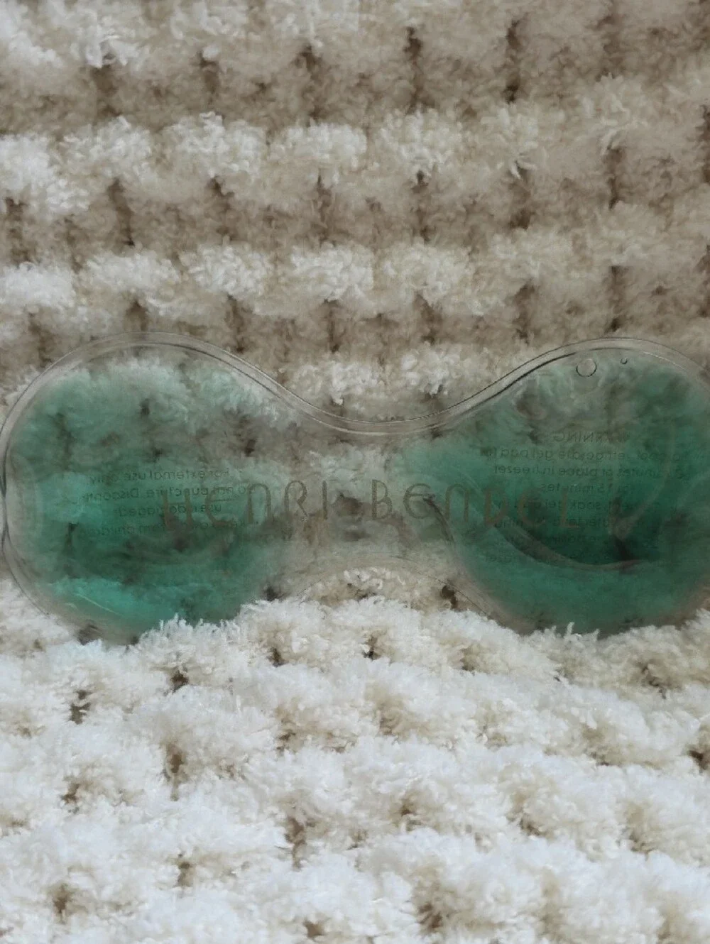 Henri Bendel Iconic Striped Brown & Cream Sleep Mask
